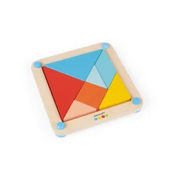 Janod Le Tangram - Essentiel (bois)* Jeux Éducatifs Maternelle|Formes & Couleurs