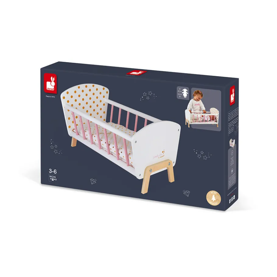 Janod Lit Candy Chic (bois)* Accessoires Poupons, Poupées & Ménage