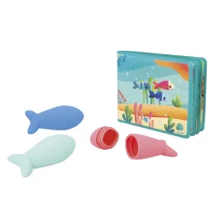 Janod Livre de Bain La Fête Sous l'Océan* Gicleurs & Éponges De Bain|Livres De Bain
