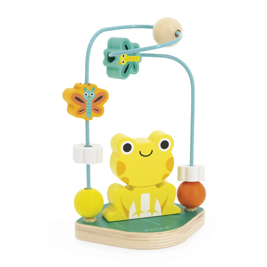 Janod Looping Grenouille Tropik* Bouliers, Loopings & Panneaux D'Activités|Manipulation & Encastrement