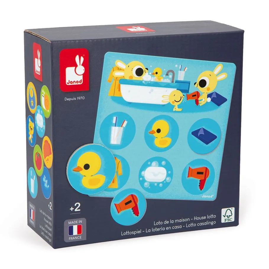 Janod Loto de la Maison* Jeux De Mémoire & D'Associations|Jeux Éducatifs Maternelle