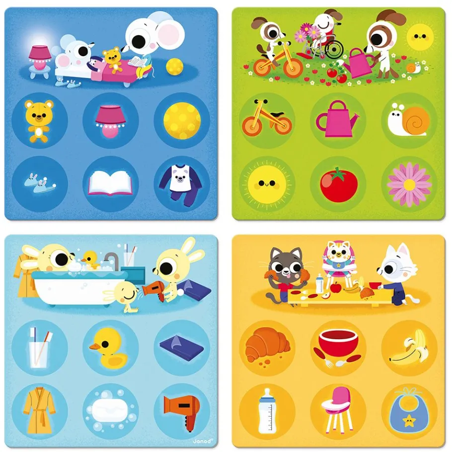 Janod Loto de la Maison* Jeux De Mémoire & D'Associations|Jeux Éducatifs Maternelle