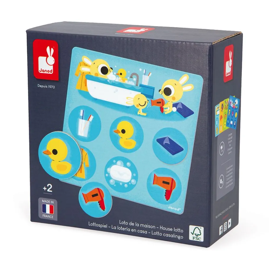 Janod Loto de la Maison* Jeux De Mémoire & D'Associations|Jeux Éducatifs Maternelle