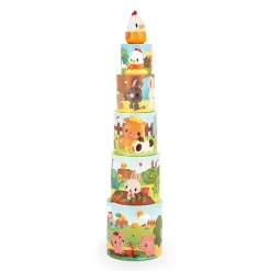 Janod Ma Première Pyramide Poule* Tracteurs & Animaux De La Ferme|Cubes & Pyramides