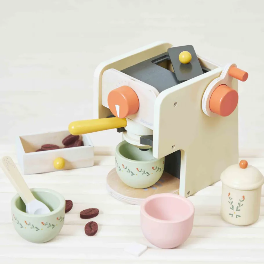 Janod Machine à Café et accessoires Mamie Soleil* Cuisines, Dinettes & Marchandes