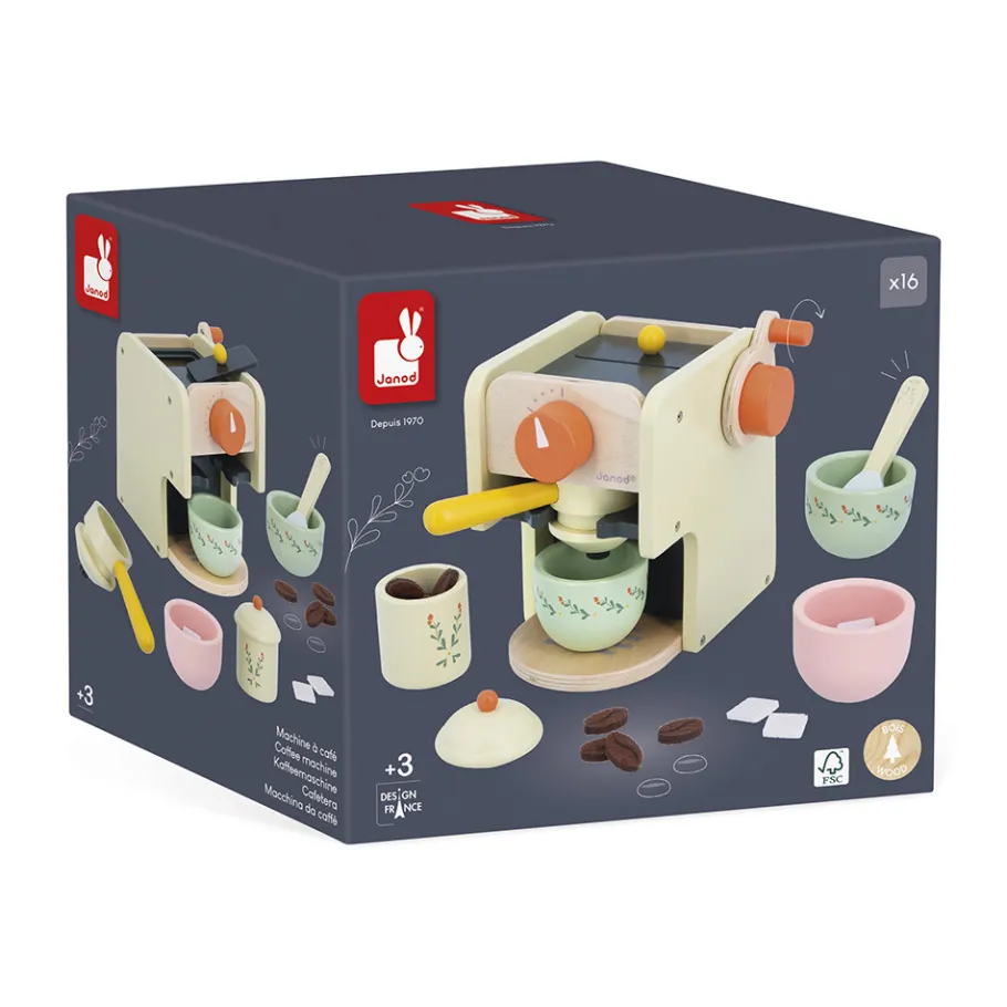 Janod Machine à Café et accessoires Mamie Soleil* Cuisines, Dinettes & Marchandes