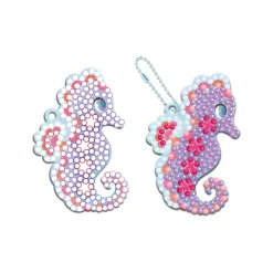Janod Magic Ocean - 3 Porte-Clefs A Diamanter* Créations 3D|Sable, Paillettes, Dorure & Strass