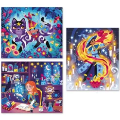 Janod Magic School - 3 Tableaux Dorure* Sable, Paillettes, Dorure & Strass