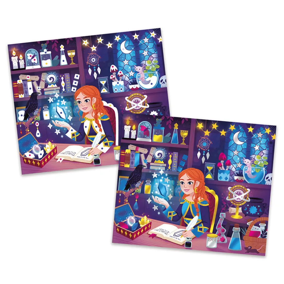 Janod Magic School - 3 Tableaux Dorure* Sable, Paillettes, Dorure & Strass