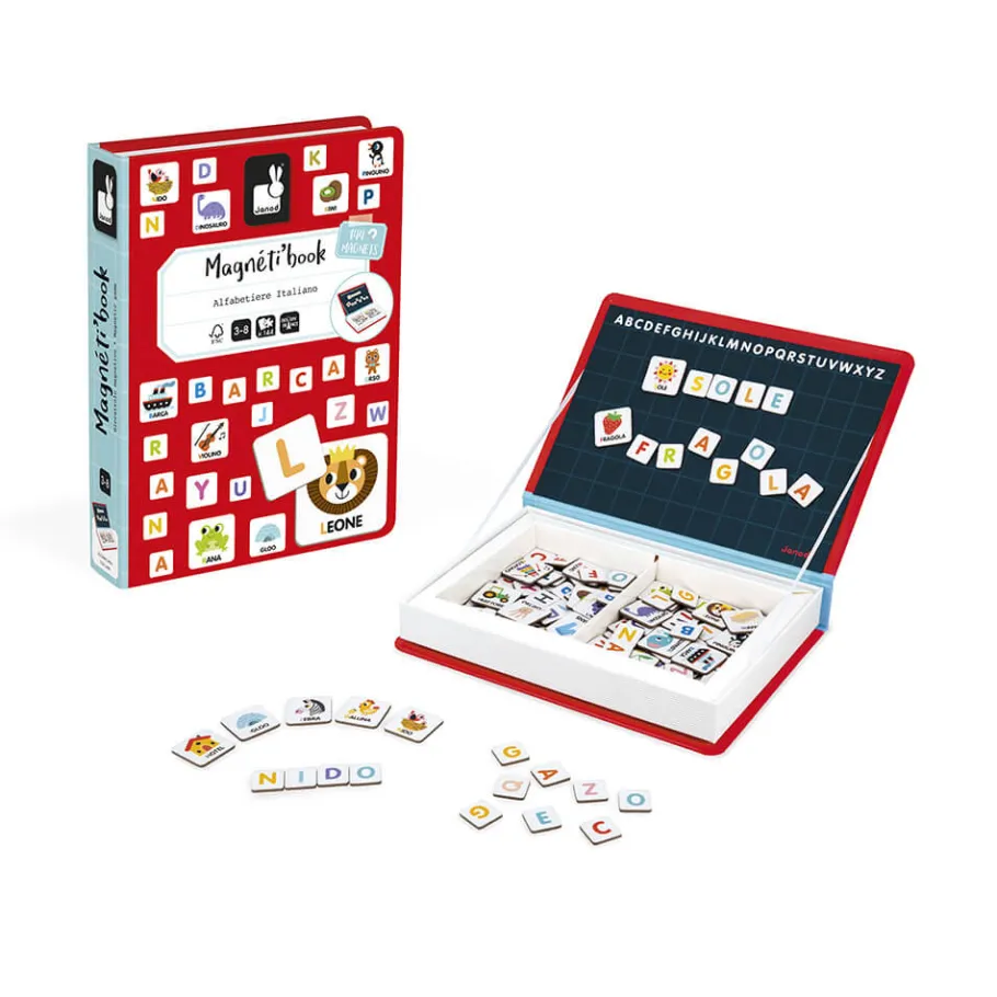 Janod Magneti'Book Alphabet Italien* Jeux Éducatifs Maternelle|Jeux Éducatifs Magnétiques