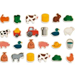 Janod Magnets 24 pièces - Ferme* Tableaux, Ardoises & Magnets|Jouets Magnétiques