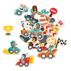 Janod Magnets Bolides 24 pièces* Tableaux, Ardoises & Magnets|Jouets Magnétiques