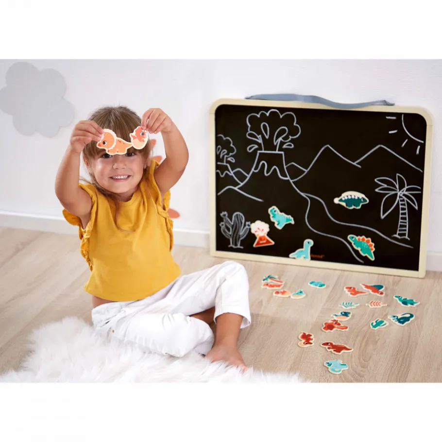 Janod Magnets Dino 24 pièces* Tableaux, Ardoises & Magnets|Jouets Magnétiques