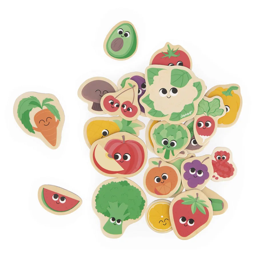 Janod Magnets Fruits et Légumes 24 pièces* Tableaux, Ardoises & Magnets