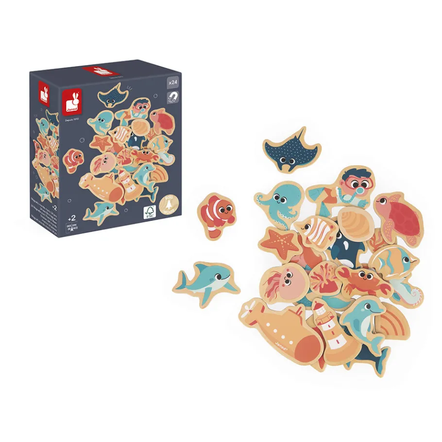 Janod Magnets Monde Marin 24 pièces* Tableaux, Ardoises & Magnets