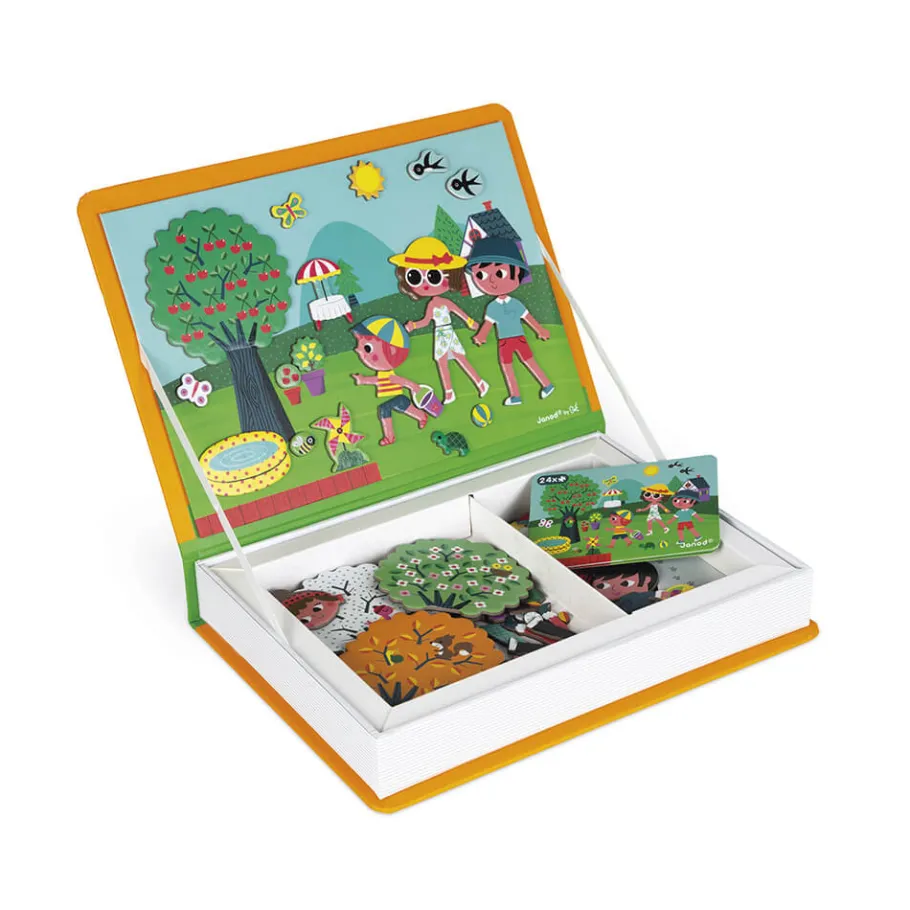 Janod Magnéti'book 4 saisons, 115 magnets* Jeux Éducatifs Magnétiques