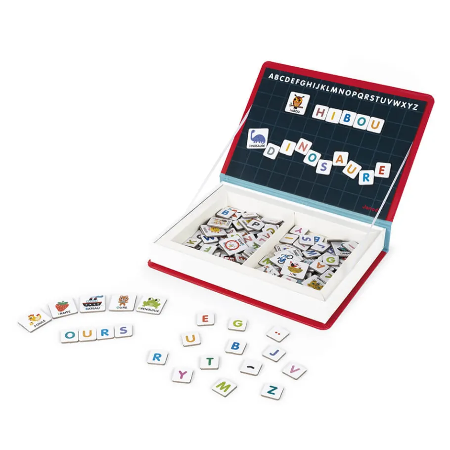 Janod Magnéti'book alphabet français, 142 magnets* Jeux Éducatifs Maternelle|Jeux Éducatifs Magnétiques