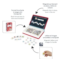 Janod Magnéti'book alphabet français, 142 magnets* Jeux Éducatifs Maternelle|Jeux Éducatifs Magnétiques