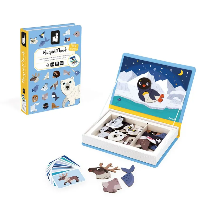 Janod Magnéti'book Animaux Polaires* Jeux Éducatifs Maternelle|Jeux Éducatifs Magnétiques