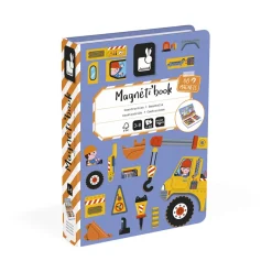Janod Magnéti'book Construction, 50 magnets* Jeux Éducatifs Magnétiques