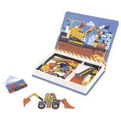 Janod Magnéti'book Construction, 50 magnets* Jeux Éducatifs Magnétiques