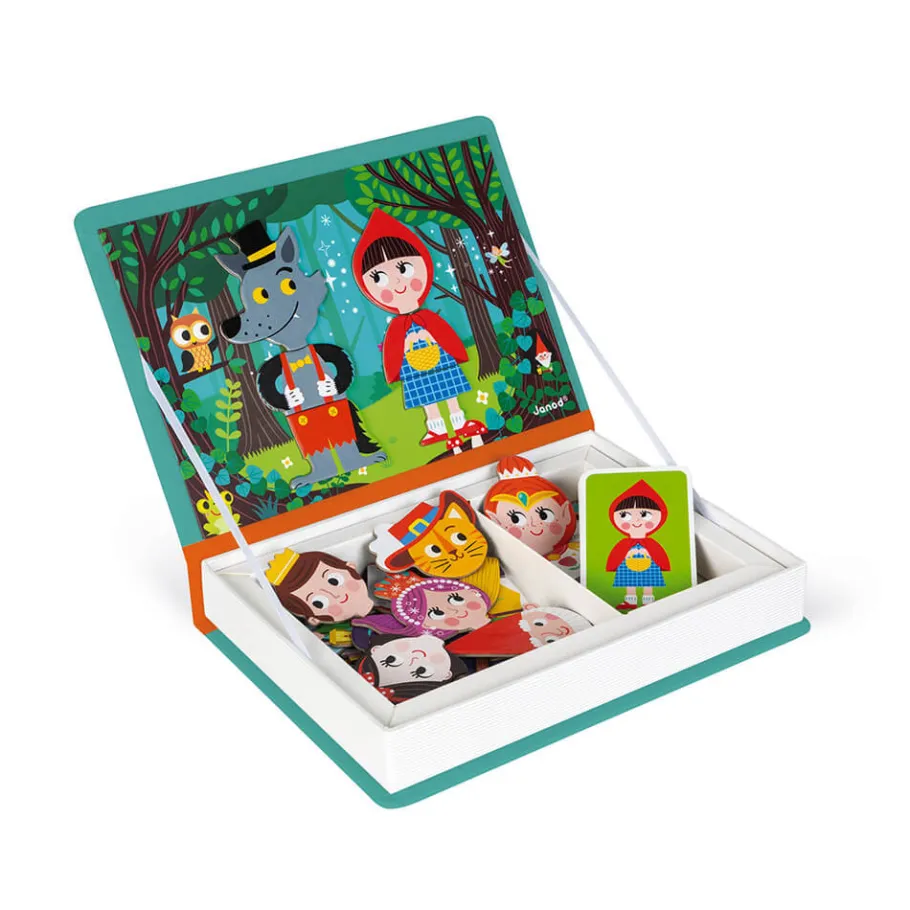 Janod Magnéti'book Contes, 30 magnets* Jeux Éducatifs Magnétiques