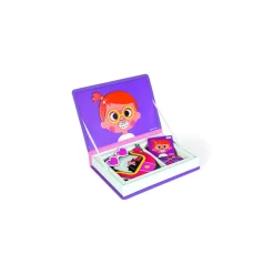 Janod Magnéti'book Crazy Faces fille, 55 magnets* Jeux Éducatifs Magnétiques
