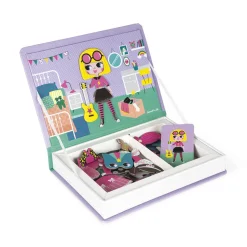 Janod Magnéti'book déguisements fille, 46 magnets* Jeux Éducatifs Magnétiques