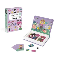 Janod Magnéti'book déguisements fille, 46 magnets* Jeux Éducatifs Magnétiques
