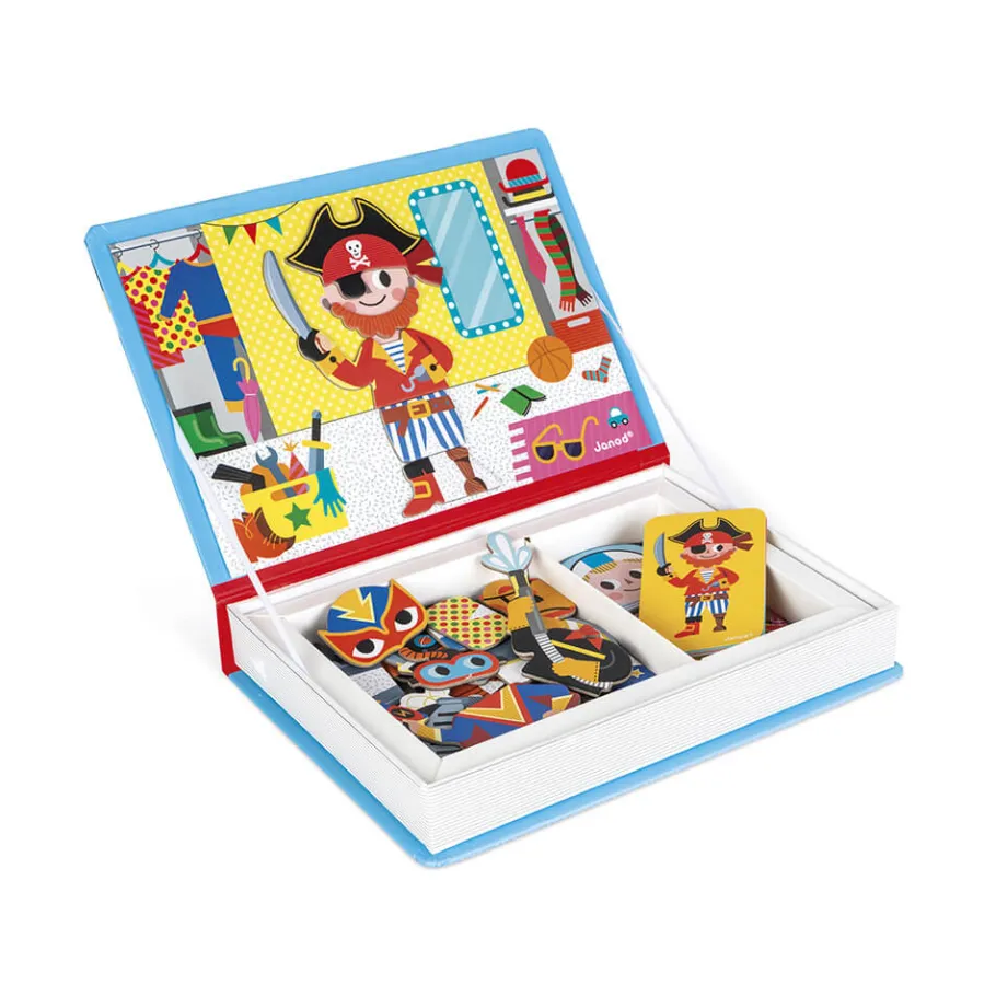 Janod Magnéti'book déguisements garçon, 36 magnets* Jeux Éducatifs Magnétiques