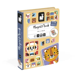 Janod Magnéti'book Mix & Match Animaux, 72 magnets* Jeux Éducatifs Magnétiques