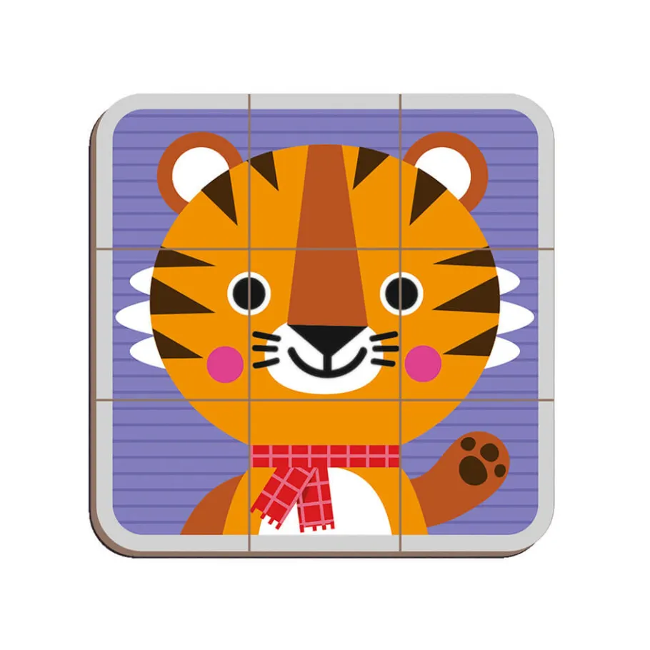 Janod Magnéti'book Mix & Match Animaux, 72 magnets* Jeux Éducatifs Magnétiques