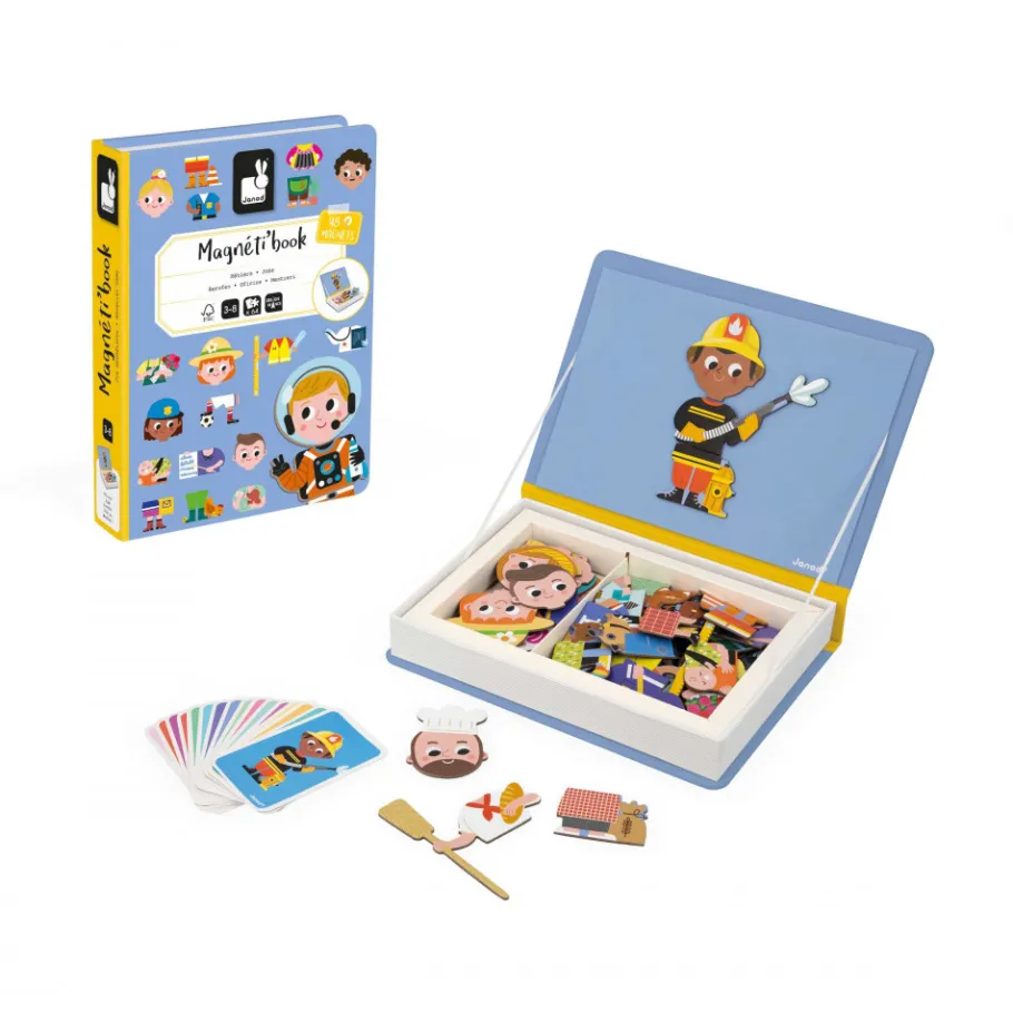 Janod Magnéti'book Métiers* Jeux Éducatifs Maternelle|Jeux Éducatifs Magnétiques