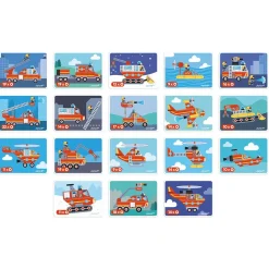 Janod Magnéti'book Pompiers* Jeux Éducatifs Maternelle|Jeux Éducatifs Magnétiques