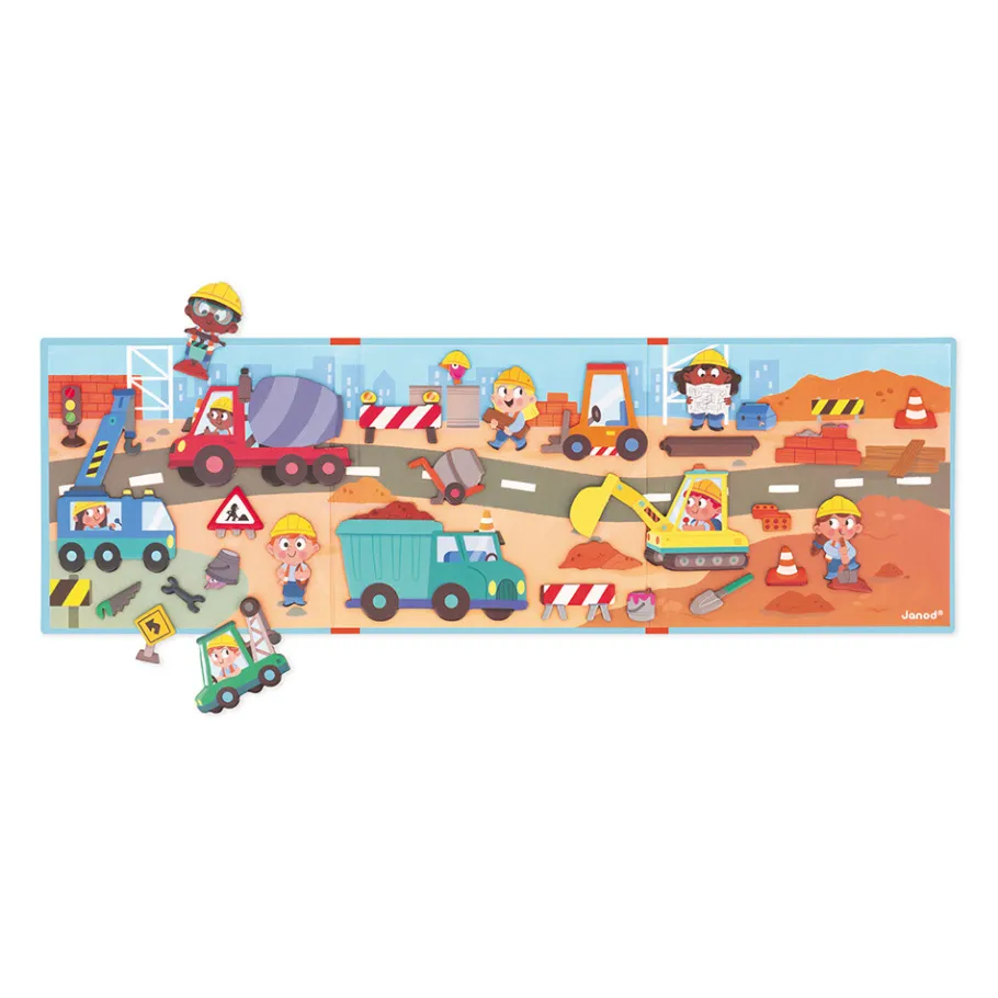 Janod Magnéti'stories le Chantier* Jeux Éducatifs Maternelle|Jeux Éducatifs Magnétiques