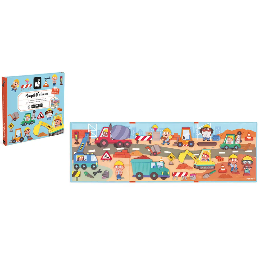 Janod Magnéti'stories le Chantier* Jeux Éducatifs Maternelle|Jeux Éducatifs Magnétiques