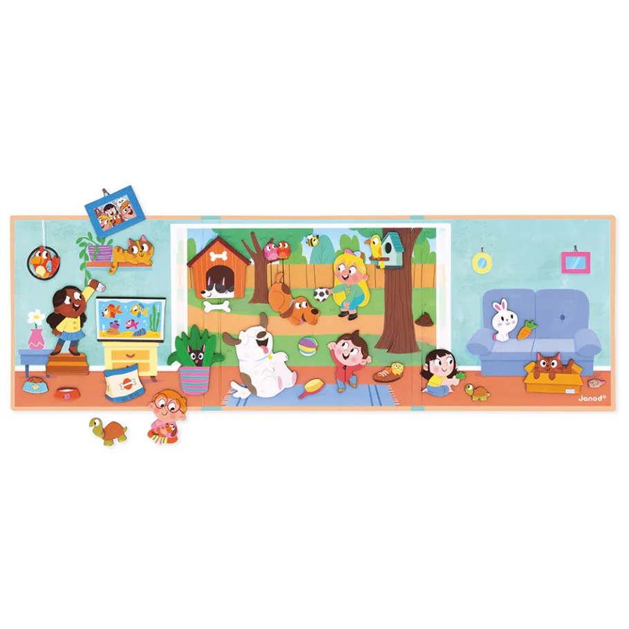 Janod Magnéti'stories les Animaux Domestiques* Jeux Éducatifs Maternelle|Jeux Éducatifs Magnétiques