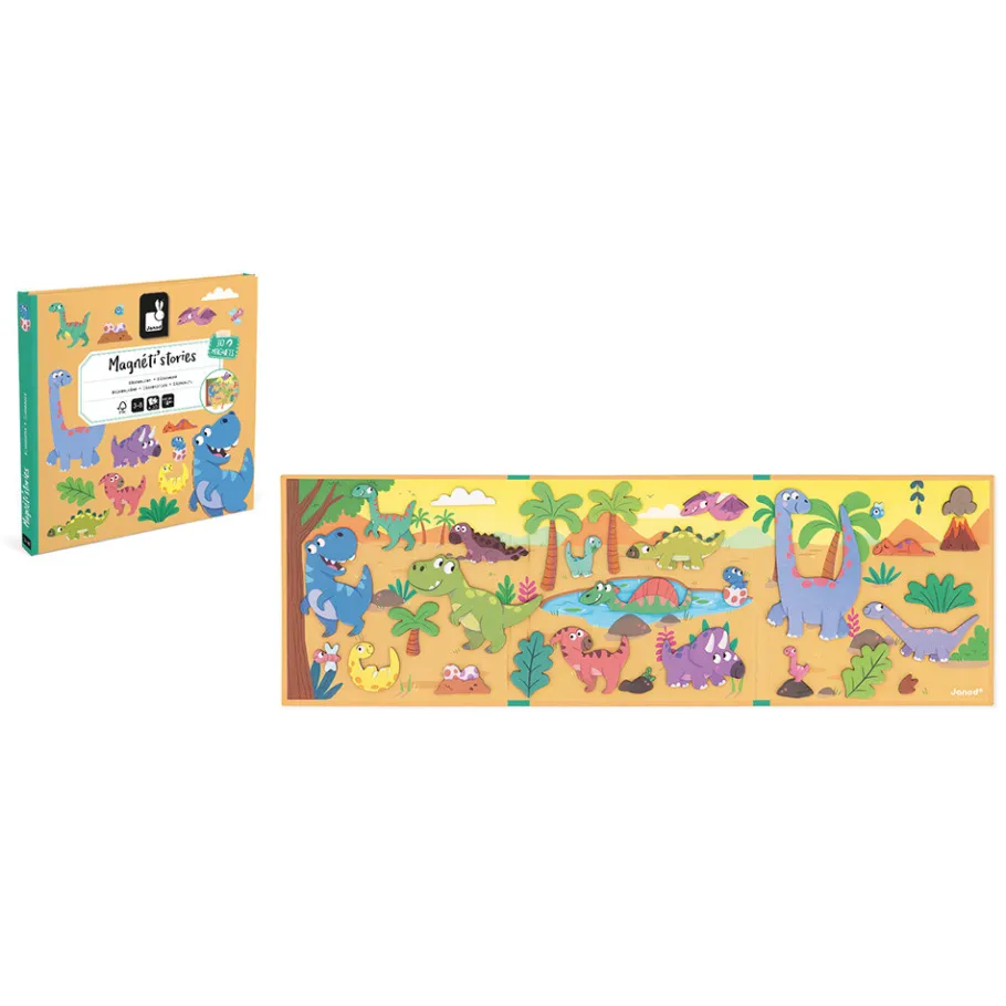 Janod Magnéti'stories les Dinosaures* Jeux Éducatifs Maternelle|Jeux Éducatifs Magnétiques