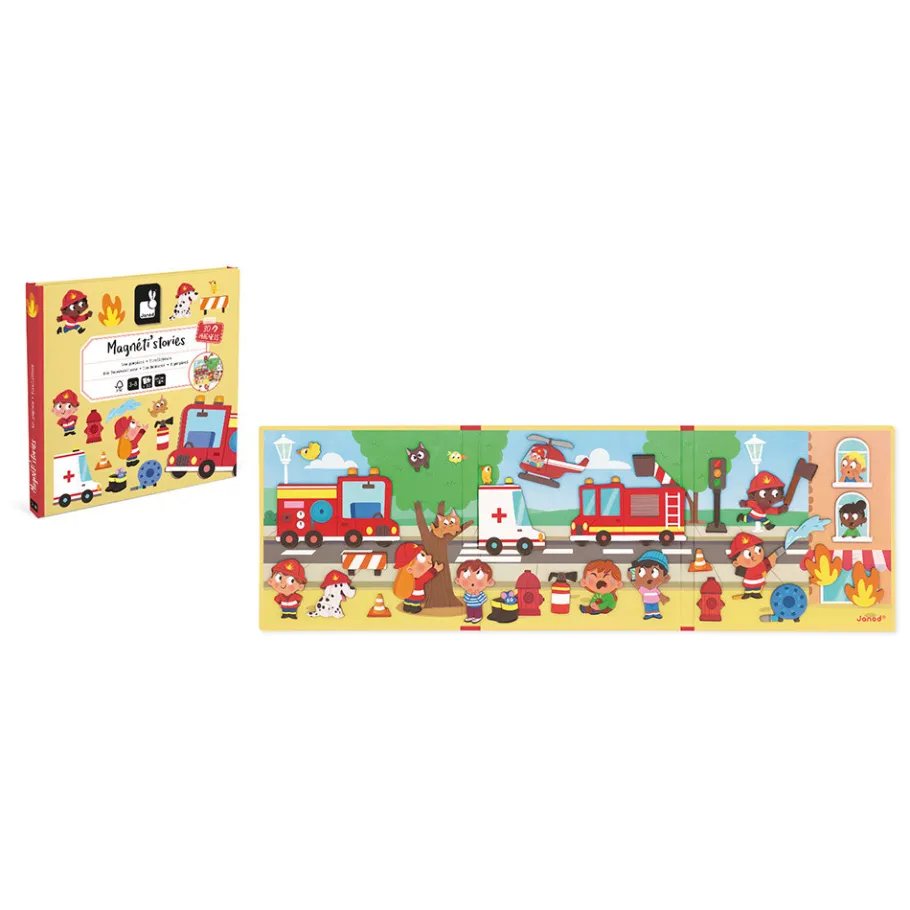 Janod Magnéti'stories les Pompiers* Jeux Éducatifs Maternelle|Jeux Éducatifs Magnétiques