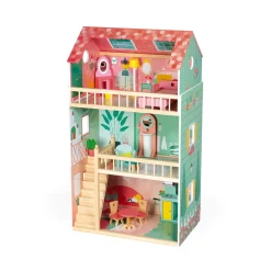 Janod Maison de poupées Happy Day (bois)* Maison De Poupées|Accessoires Poupons, Poupées & Ménage