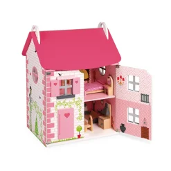 Janod Maison de poupées Mademoiselle (bois)* Maison De Poupées|Accessoires Poupons, Poupées & Ménage