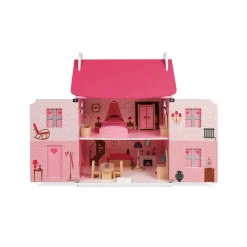 Janod Maison de poupées Mademoiselle (bois)* Maison De Poupées|Accessoires Poupons, Poupées & Ménage