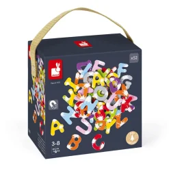 Janod Mallette 52 lettres magnétiques Splash (bois)* Tableaux, Ardoises & Magnets