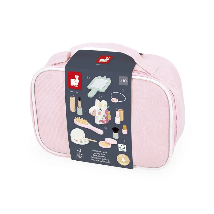 Janod Mallette Beauté Licorne* Beauté|Imitation Métiers