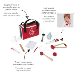 Janod Mallette du Docteur (bois)* Beauté|Imitation Métiers