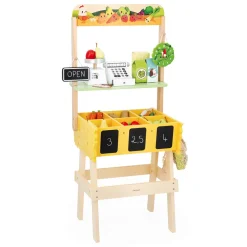 Janod Marchande Farm Market* Tracteurs & Animaux De La Ferme|Cuisines, Dinettes & Marchandes