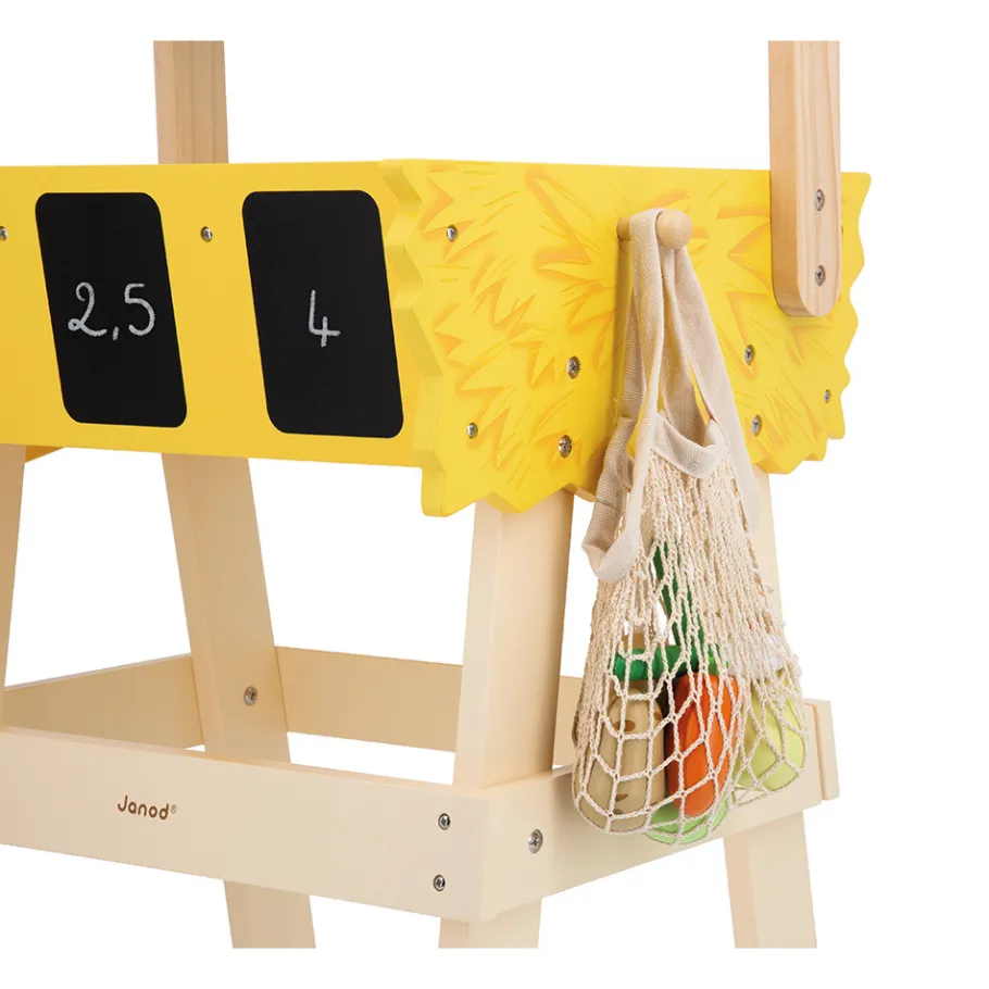 Janod Marchande Farm Market* Tracteurs & Animaux De La Ferme|Cuisines, Dinettes & Marchandes
