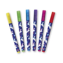 Janod Marqueurs pailletés Dreamland x6* Peinture Par Numéro & Coloriage|Tampons & Papeterie