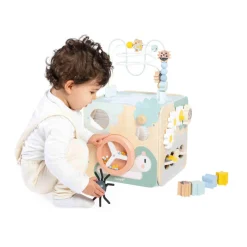 Janod Maxi Cube Multi-activités Sweet Cocoon* Bouliers, Loopings & Panneaux D'Activités|Cubes & Pyramides