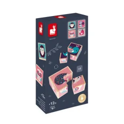 Janod Mes Premiers Cubes - Bébés Animaux (bois)* Cubes & Pyramides
